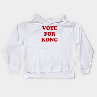 VOTE FOR KING KONG PARODY Kids Hoodie